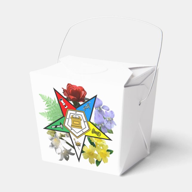 Ballotins Boîte cadeau à retirer floral Eastern Star (Verso)