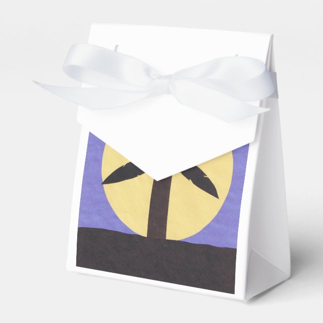 Ballotins Boîte cadeau avec Palm Tree Design (Verso)