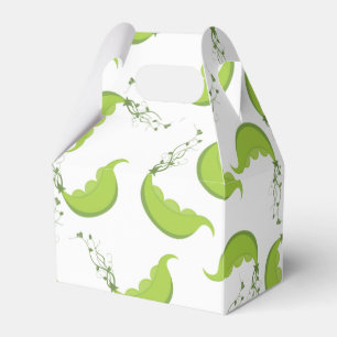 Ballotins Boîte cadeau Baby shower pois verts