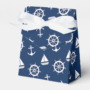 Ballotins Boîte-cadeau bleue nautique d'Ancre