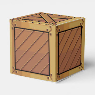 Ballotins Boîte cadeau "boîte en bois" de type pixel