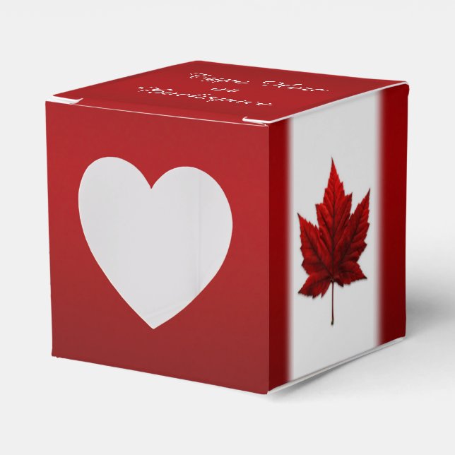 Ballotins Boîte cadeau Canada Personnalisez les boîtes cadea (Verso)