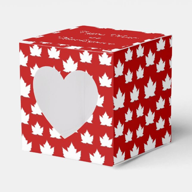 Ballotins Boîte cadeau Canada Personnalisez les boîtes cadea (Verso)
