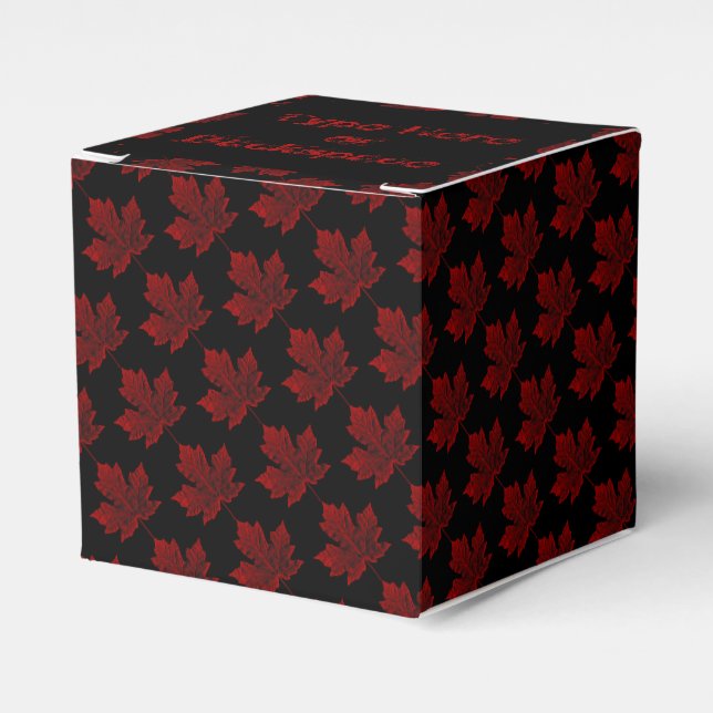 Ballotins Boîte cadeau Canada Personnalisez les boîtes cadea (Verso)