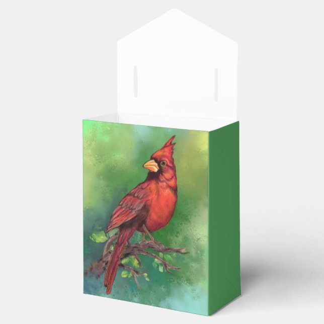 Ballotins Boîte Cadeau Cardinal Rouge Nord (Ouvert)