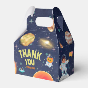 Ballotins Boîte cadeau d'anniversaire espace, boîte de faveu