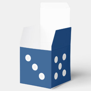 Ballotins Boîte cadeau de dés - Pips blancs avec / Couleur p