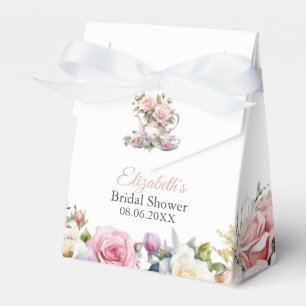 Ballotins Boîte-cadeau de faveur de douche de mariage rose b