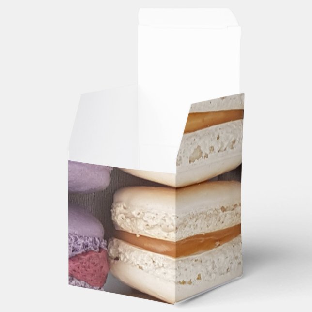 Ballotins Boîte cadeau de la fête Macaron Favoriser (Ouvert)
