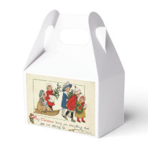 Boîte cadeau de Noël Art vintage