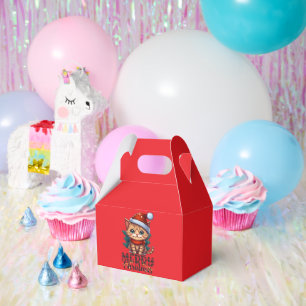 Ballotins Boîte cadeau de Noël avec jolie conception de chat