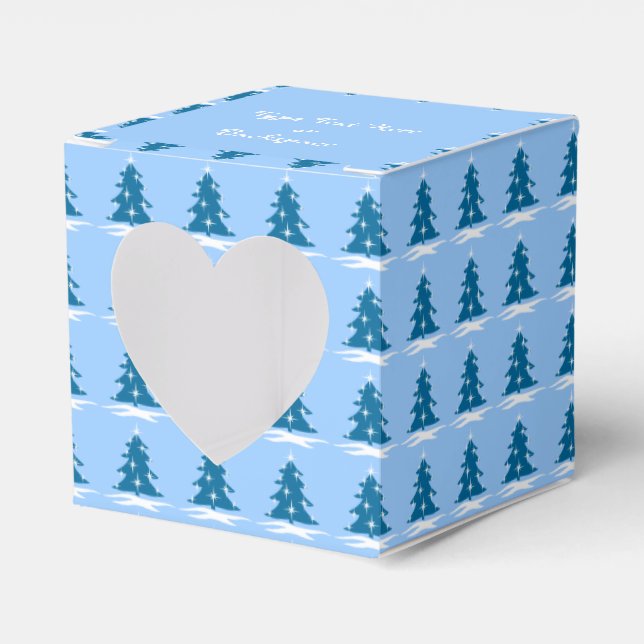 Ballotins Boîte cadeau de Noël Boîte personnalisée Arbre ble (Verso)