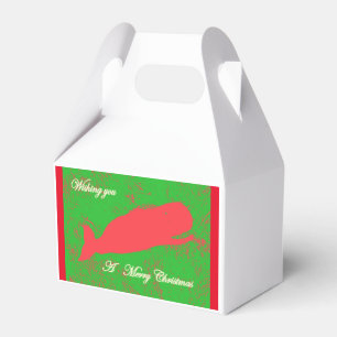 Ballotins boîte cadeau de noël de baleine rouge