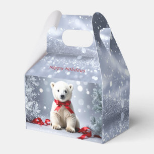 Ballotins Boîte cadeau de Noël de l'ours polaire pour les fê