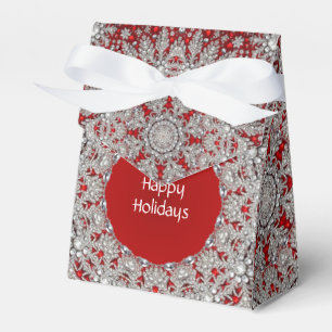 Ballotins Boîte cadeau de Noël décorative rouge