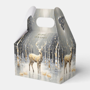 Ballotins Boîte cadeau de Noël Or Reindeer
