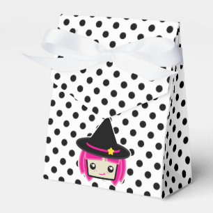 Ballotins Boîte cadeau de sorcière Kawaii rose Haired