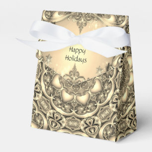 Ballotins Boîte cadeau de vacances décorative or