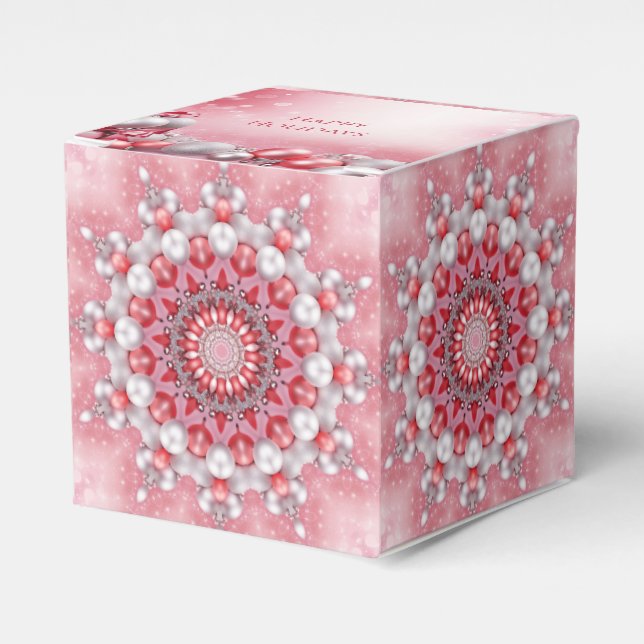 Ballotins Boîte cadeau de vacances rose (Verso)