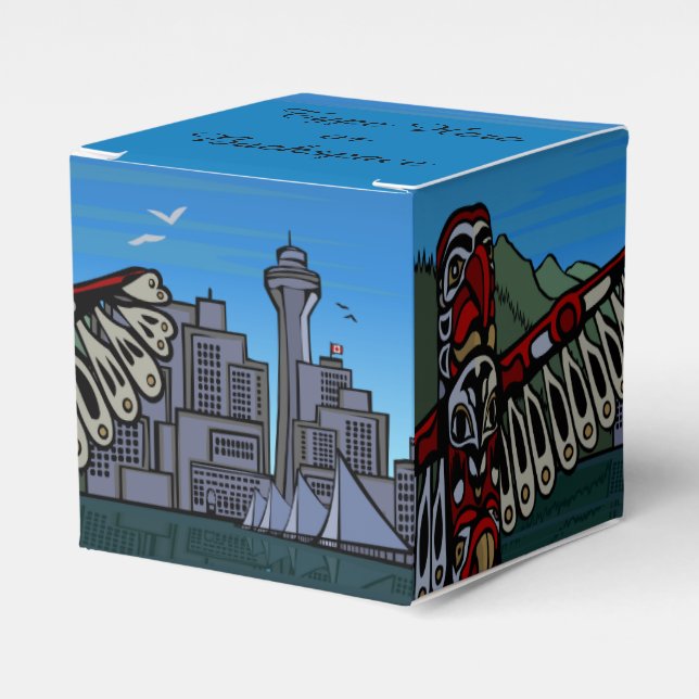 Ballotins Boîte cadeau de Vancouver Boîte cadeau Totem perso (Verso)