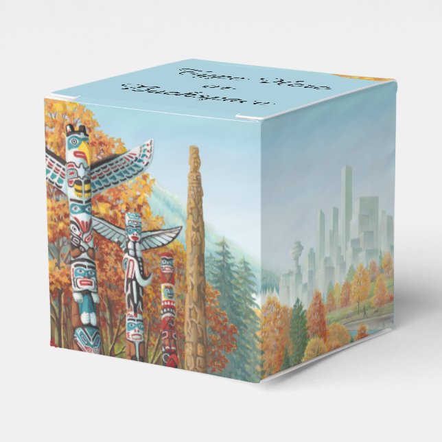 Ballotins Boîte cadeau de Vancouver Boîte cadeau Totem perso (Verso)