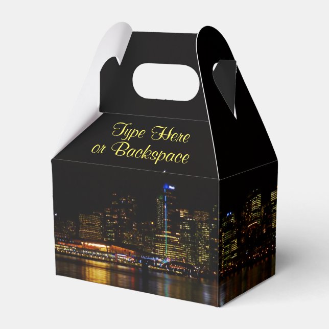 Ballotins Boîte cadeau de Vancouver Boîte personnalisée de V (Verso)