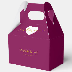 Ballotins Boîte Cadeau de Vin Moderne Élégant avec Texte d'A