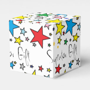 Ballotins Boîte-cadeau en papier à motif heureux Superstar S