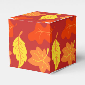 Ballotins Boîte cadeau feuille automne