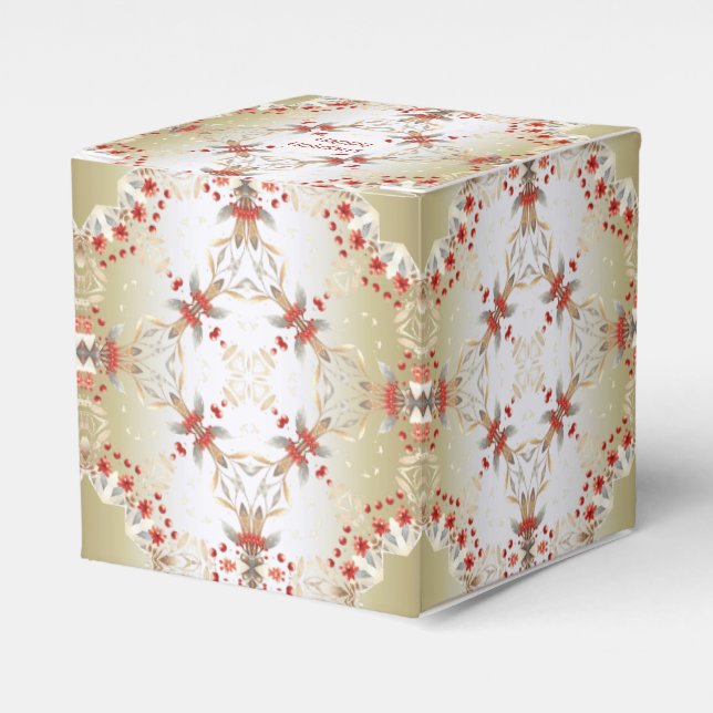 Ballotins Boîte Cadeau Fleurs de Vacances Modernes (Verso)
