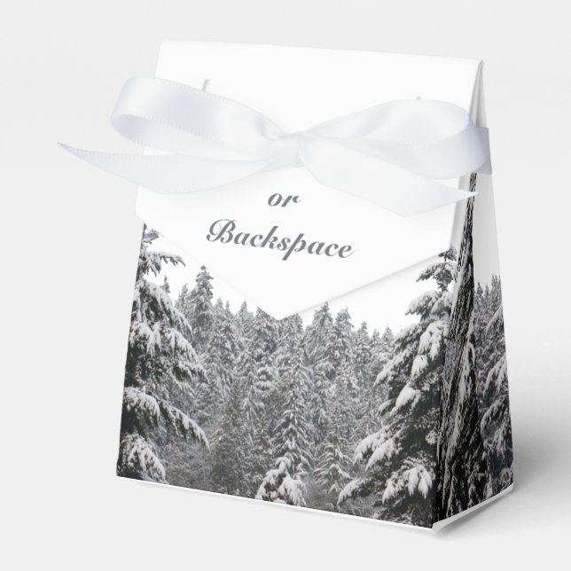 Ballotins Boîte Cadeau Forêt d'hiver Boîte Cadeau de Vacance (Verso)