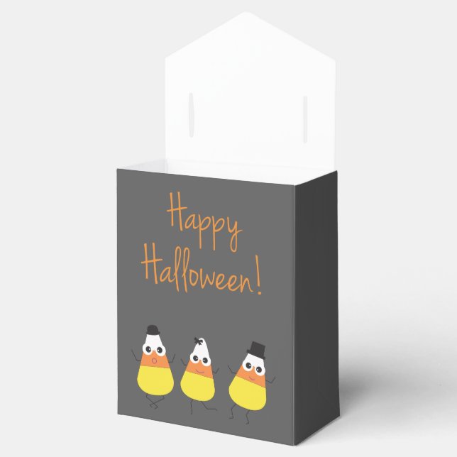 Ballotins Boîte cadeau Halloween | Candy Corn Box (Ouvert)