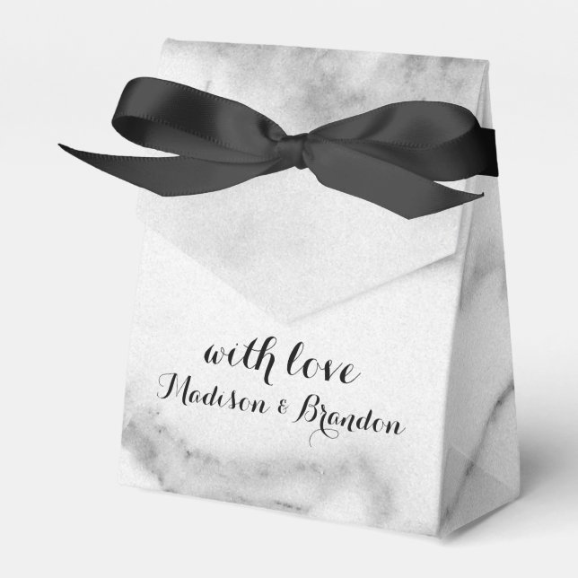 Ballotins Boîte cadeau Marbre blanc (Verso)