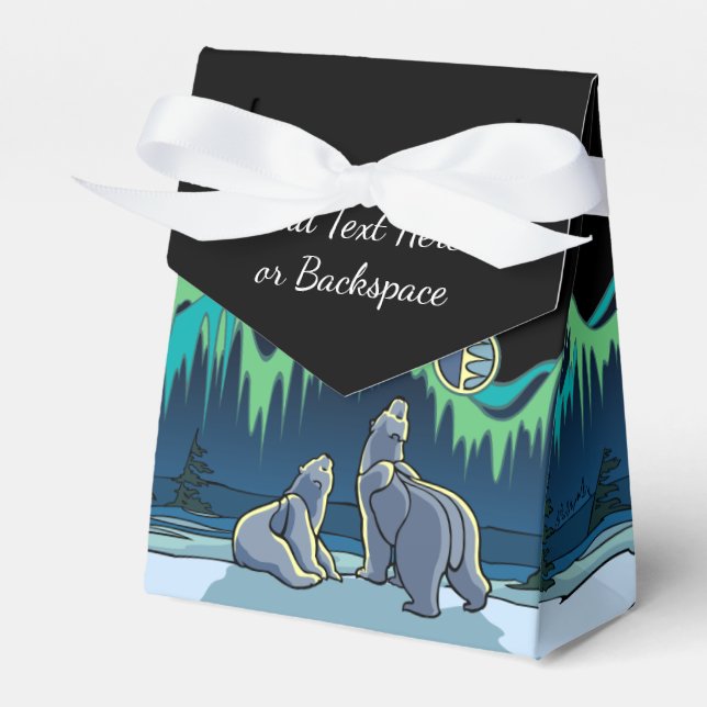 Ballotins Boîte cadeau Ours Art Personnaliser boîte cadeau O (Verso)