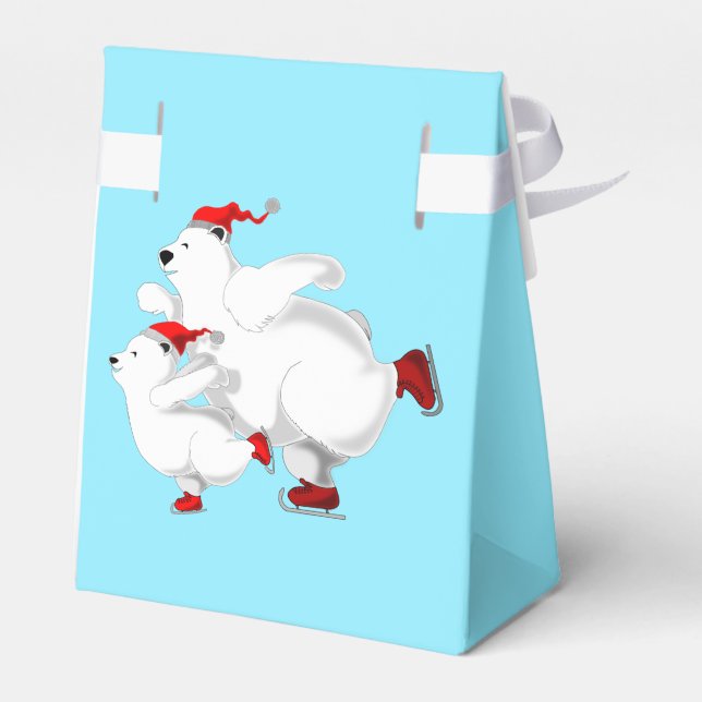Ballotins Boîte cadeau Ours de Noël (Arrière)