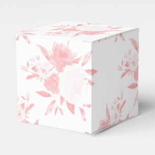 Ballotins Boîte cadeau Pastel Rose Floral Aquarelle