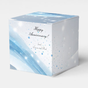 Ballotins Boîte Cadeau Personnalisée Bleue pour un Anniversa