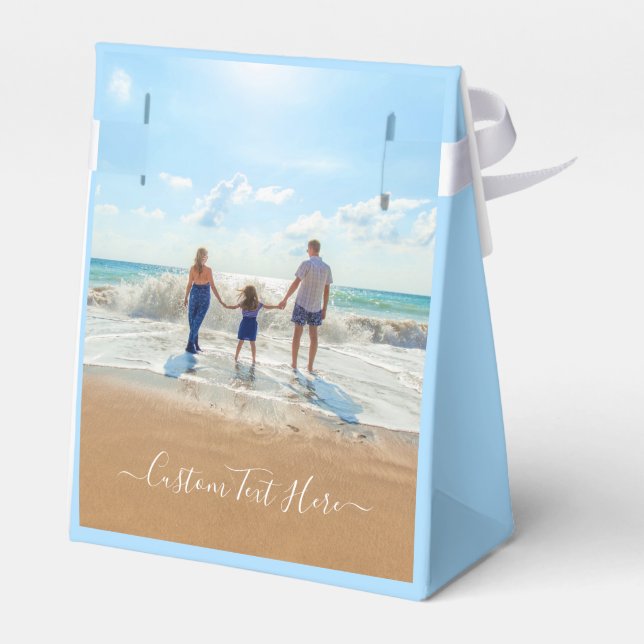 Ballotins Boîte cadeau photo personnalisée avec texte person (Arrière)