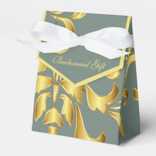 Ballotins Boîte-cadeau pour femme d'accueil Gold et Green