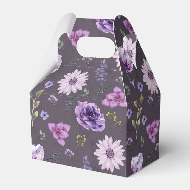 Ballotins Boîte cadeau Purple Floral (Verso)