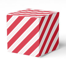 Boîte-cadeau rayée de canne en sucre pour fête de 