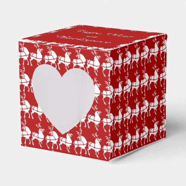 Ballotins Boîte cadeau Reindeer Personnalisez les boîtes cad (Verso)