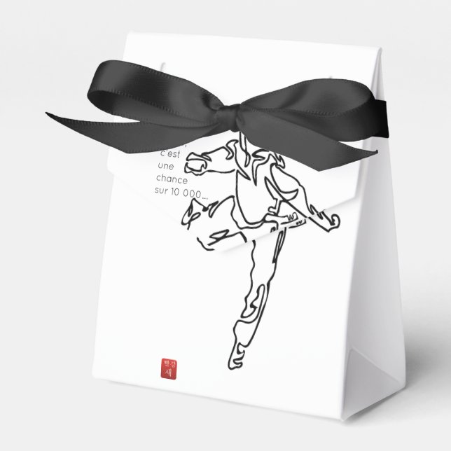 Ballotins Boîte-cadeau Taekwondo une chance sur 10000 (Verso)