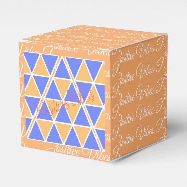 Ballotins Boîte Cadeau Triangles Funky Pyramides Vibes Posit (Verso)
