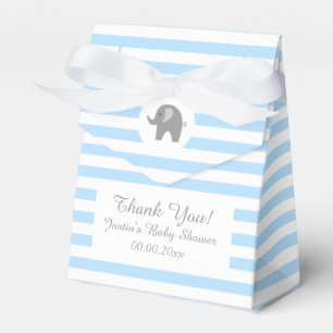 Ballotins Boîte de baby shower pour un éléphant gris mignon