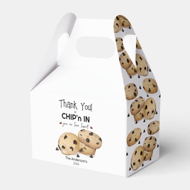 Ballotins Boîte de biscuits aux pépites de chocolat Cadeau d (Verso)