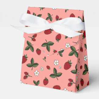 Ballotins Boîte de bonbons de fête en forme de fraise rose  