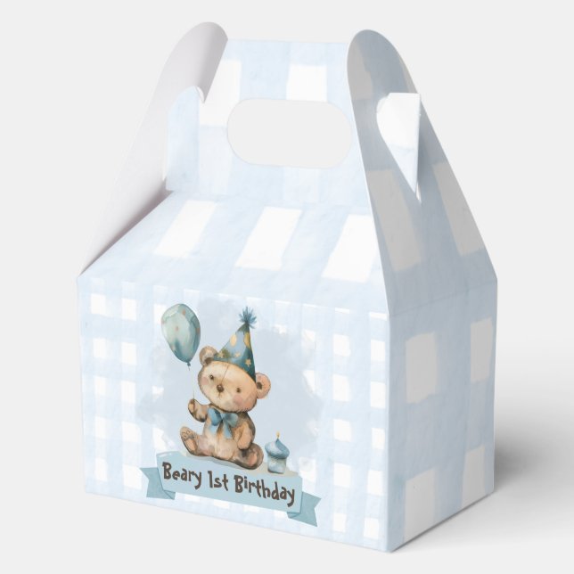Ballotins Boîte de bonbons/Favoris pour le 1er anniversaire  (Recto)