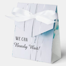 Boîte de cadeau de baby shower en forme de tente b