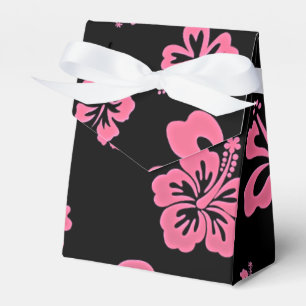 Ballotins Boîte de cadeau de fête à fleurs d'hibiscus rose e